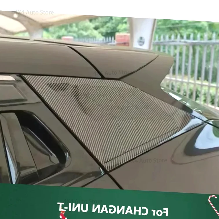 

For CHANGAN UNI-T 2020-2023 UNIT Window Louver Quarter Side Scoop Cover Vent Carbon Paint Spoiler Decorative Accessories