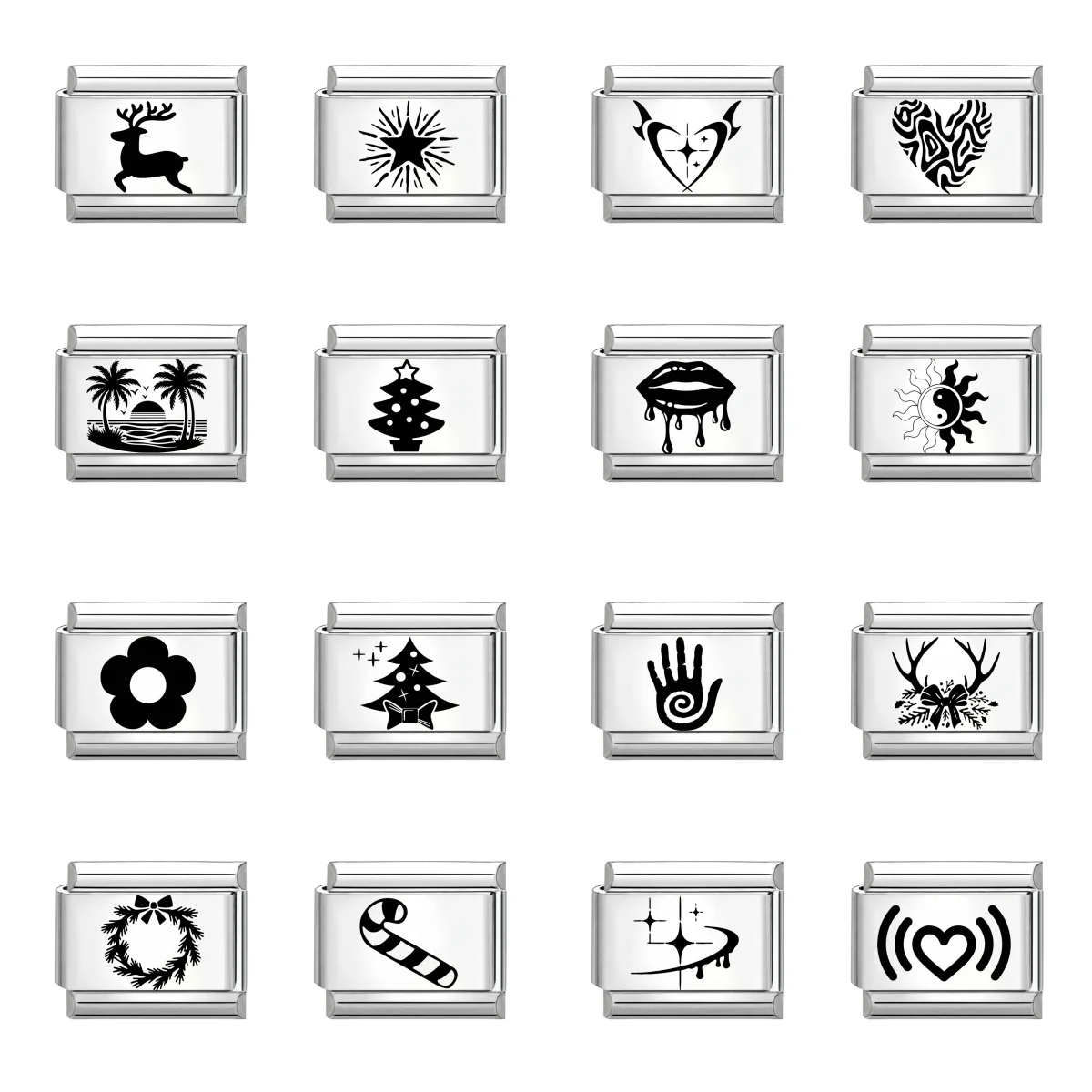 جديد جميل الحيوانات الأليفة القطط والكلاب وصلات سحرية إيطالية تناسب 9 مللي متر سوار الفولاذ المقاوم للصدأ النساء الرجال DIY بها بنفسك صنع المجوهرات