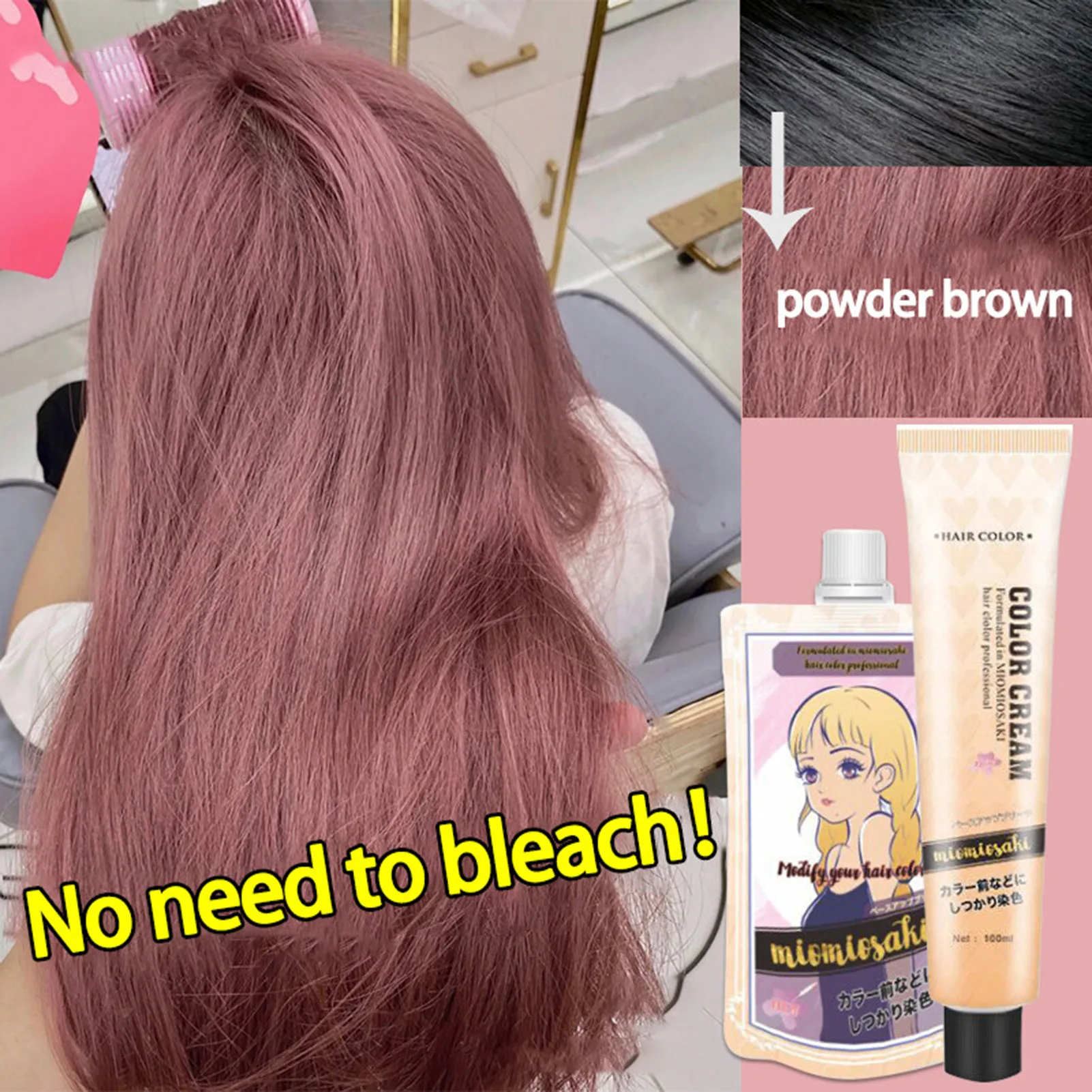 Long Lasting Hair Dye Plant Based Coloring Solution for Men Home Use Natural Look Permanent Color 200ml Professional Kit