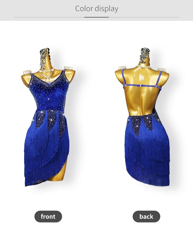 2026 Lateinamerikanischer Tanzrock Damen Samba-Kostüm Amerikanische Ballkleidung Mädchen Sportanzug Damen Trainingskleidung Partykleid – Detail 5