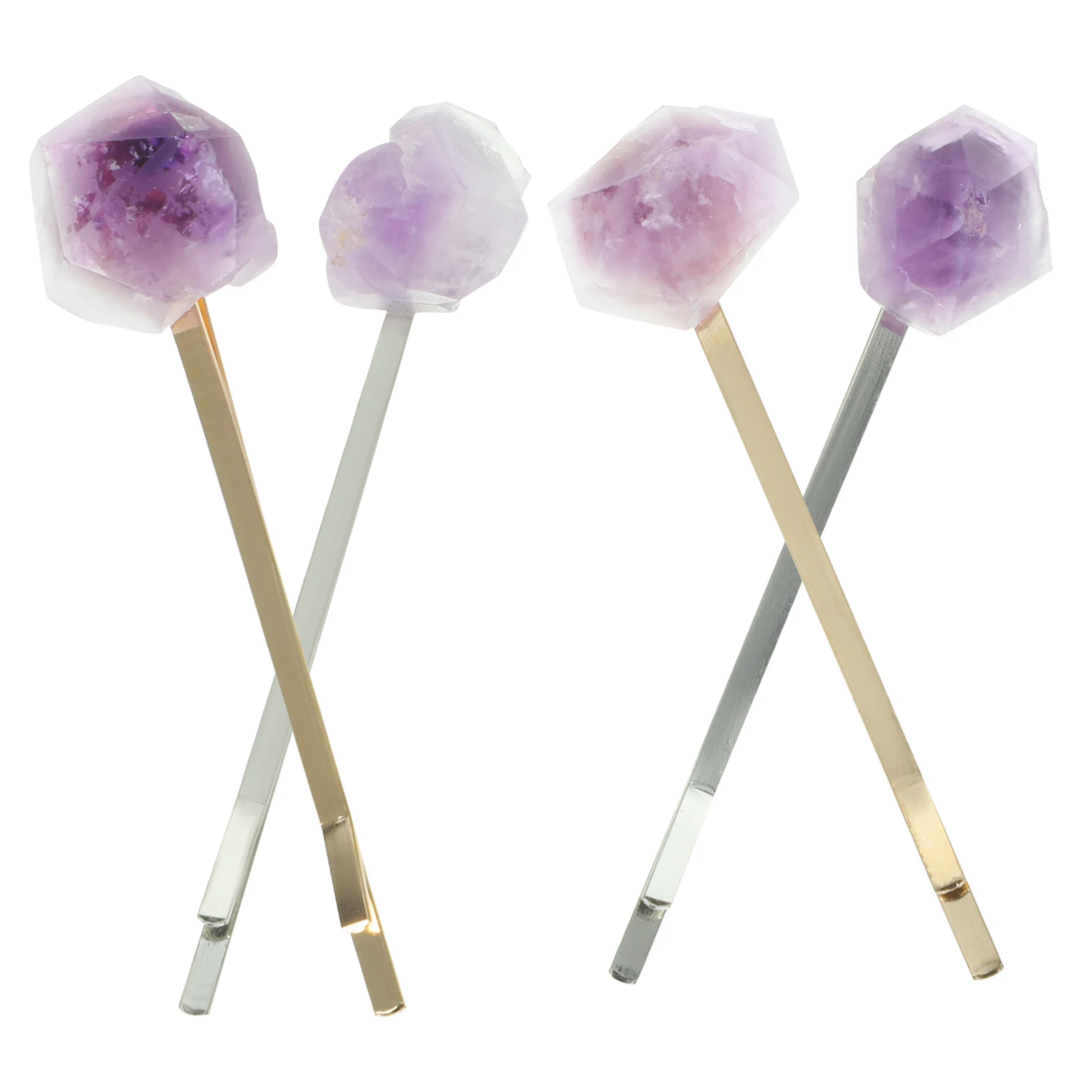 

4 Pcs Hair Clips Crystal Hairpin Wedding Accessories for Women Stone Decorative Bride