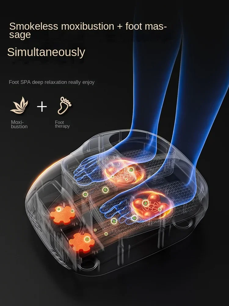 Smokeless Moxibustion Foot Relief - Intelligent 3D Massager with Targeted Acupressure Therapy Comprehensive Foot Wellness