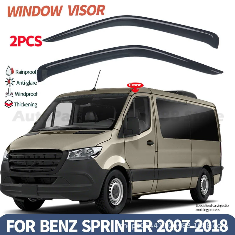 For Mercedes Sprinter Window Rain Deflector Van Roof Awning Side Window Visor Modification Upgrade Stylish Durable