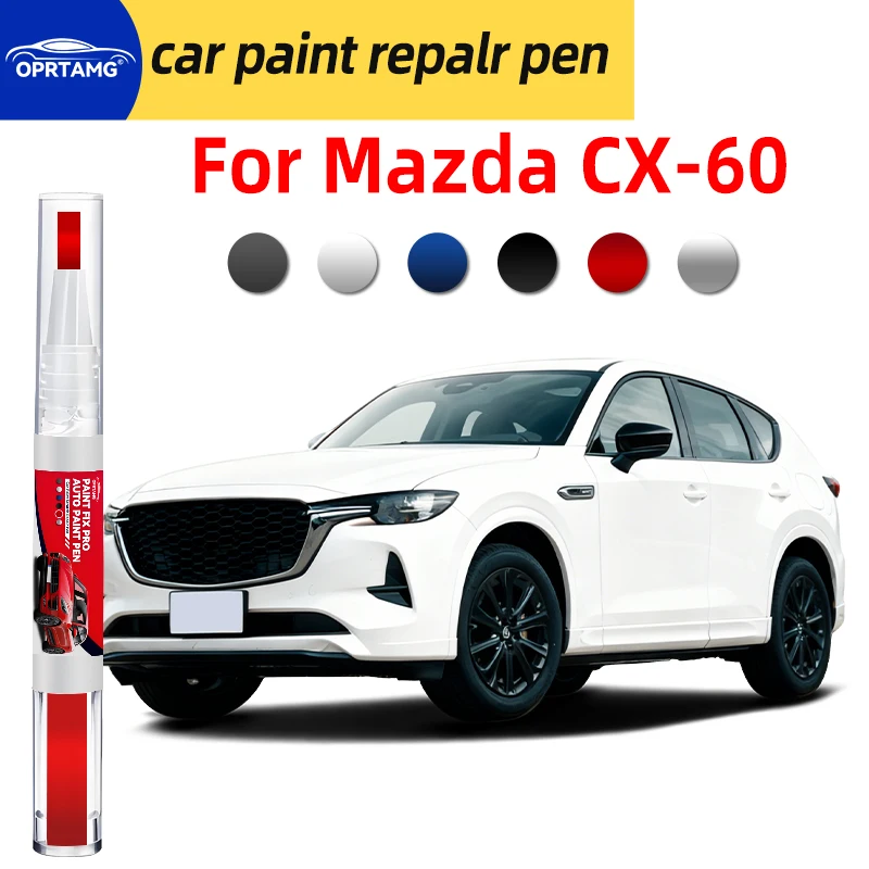 

Краска-карандаш для ремонта царапин на кузове Mazda CX-60, аксессуары для ремонта кузова, черная аэрозольная краска, автоаксессуары