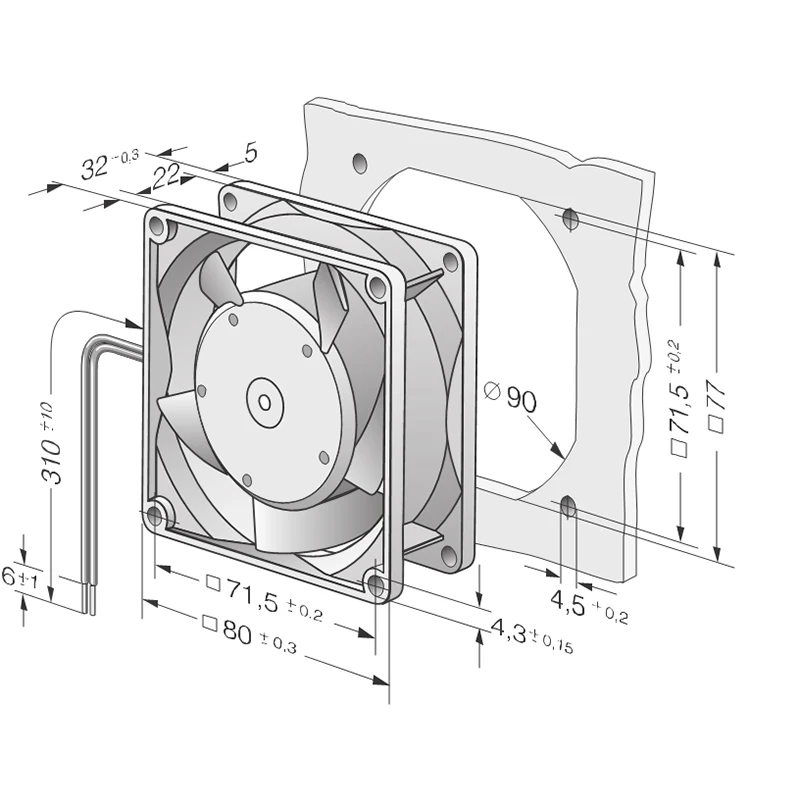 BRAND NEW 8312GM 8312 GM DC 12V ORIGINAL COOLING FAN COOLER 80 x 80 x 32 mm