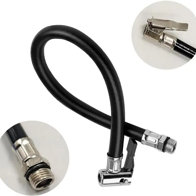 Tyre Inflator Hose Inflation Extension Bicycle Hose Air Pump Connector Bike Air Pump Tire Inflator Nozzles Accessories tools