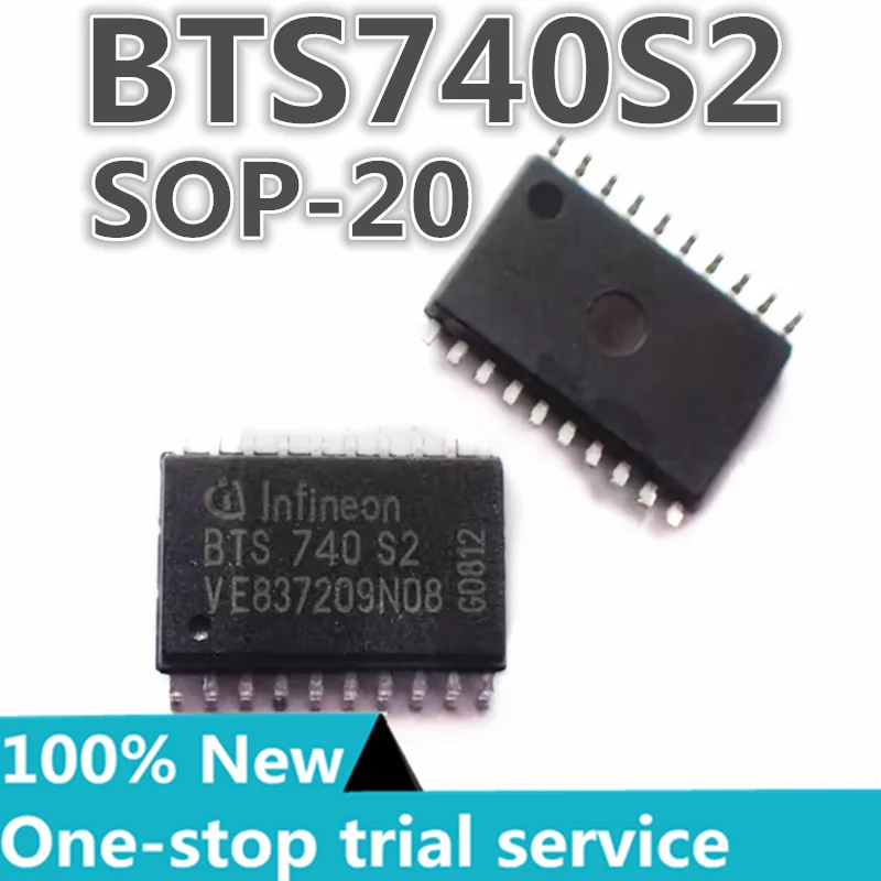 

2-50pcs %New BTS740S2 BTS740 package SOP-20 automotive computer board commonly used vulnerable chip