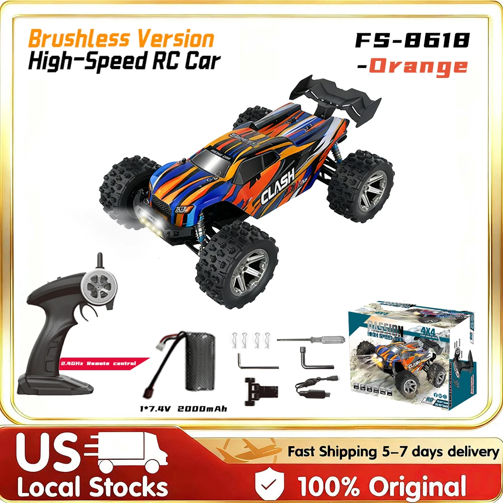 

Радиоуправляемая машинка 1:14 с бесщеточным двигателем, скорость 60 км/ч, полноприводный внедорожник, 2.4G RC Monster Truck для детей и взрослых