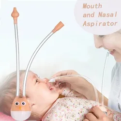 Baby Nasal Aspirator Mouth Suction Type Nasal Absorption Cleaner for Infant Anti Reflux Silicone Booger Suction Pipe