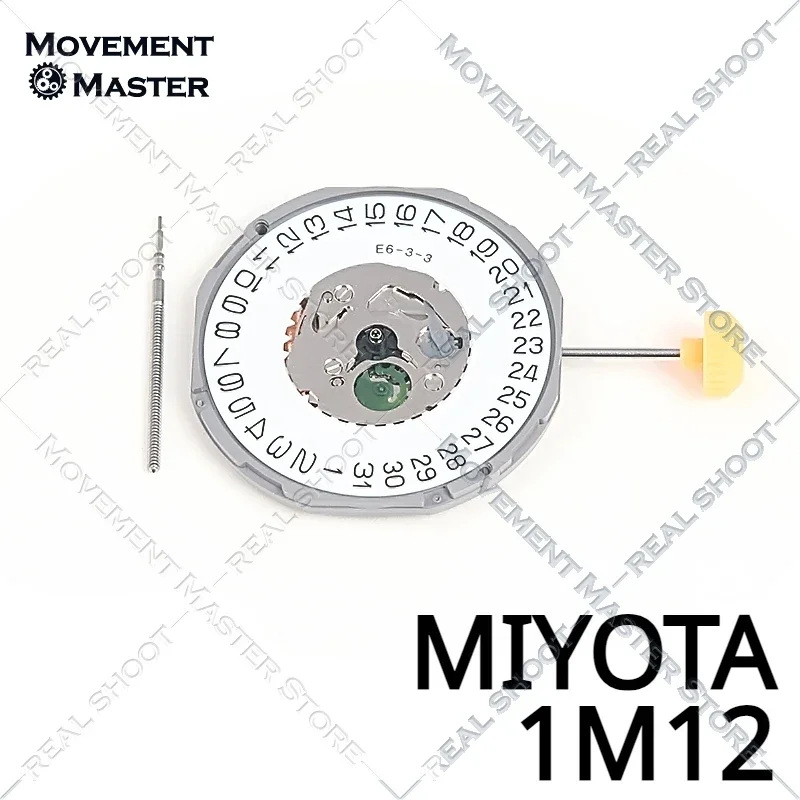 New Original Japanese MIYOTA 1M12 Quartz Movement Date At 3/6 Watch Movement Repair Replacement Parts