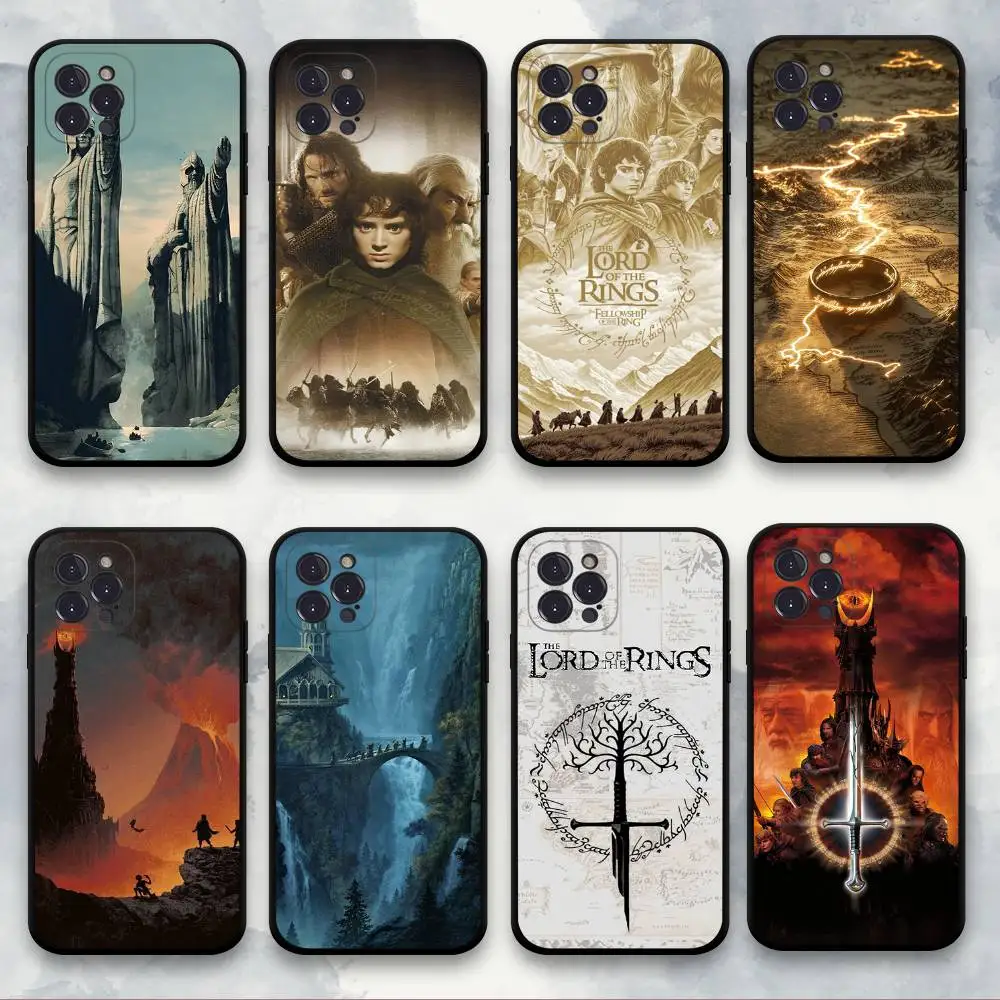 Funda para teléfono Argonath G-Giant Statues, de silicona TPU suave, color negro, para iPhone 11, 12, 13, 14, 15, 16, 17, Pro, Plus, Mini, Max.