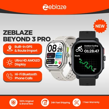 New Zeblaze Beyond 3 Pro GPS Smart Watch Built-in GPS & Route Import 2.15" AMOLED Screen Make/Receive Phone Calls Smartwatch New Zeblaze Beyond 3 Pro GPS Smart Watch Built-in GPS & Route Import 2.15" AMOLED Screen Make/Receive Phone Calls Smartwatch