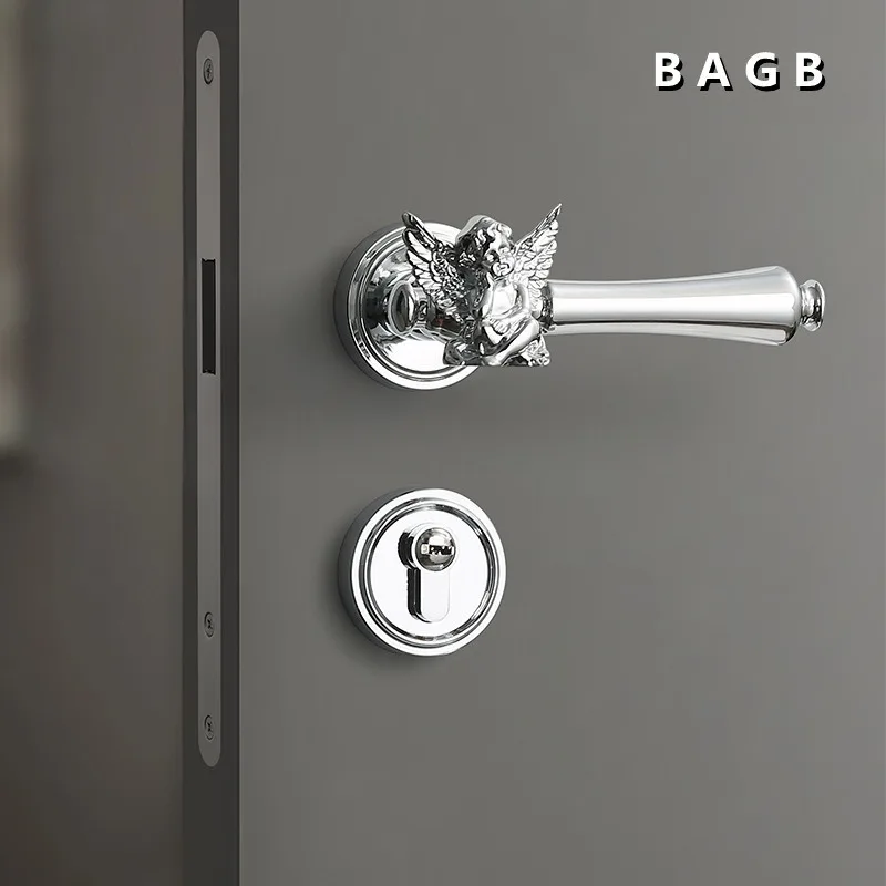 Door Locks—Gold and Silver Bedroom Door Locks, Magnetic Silent Door Locks