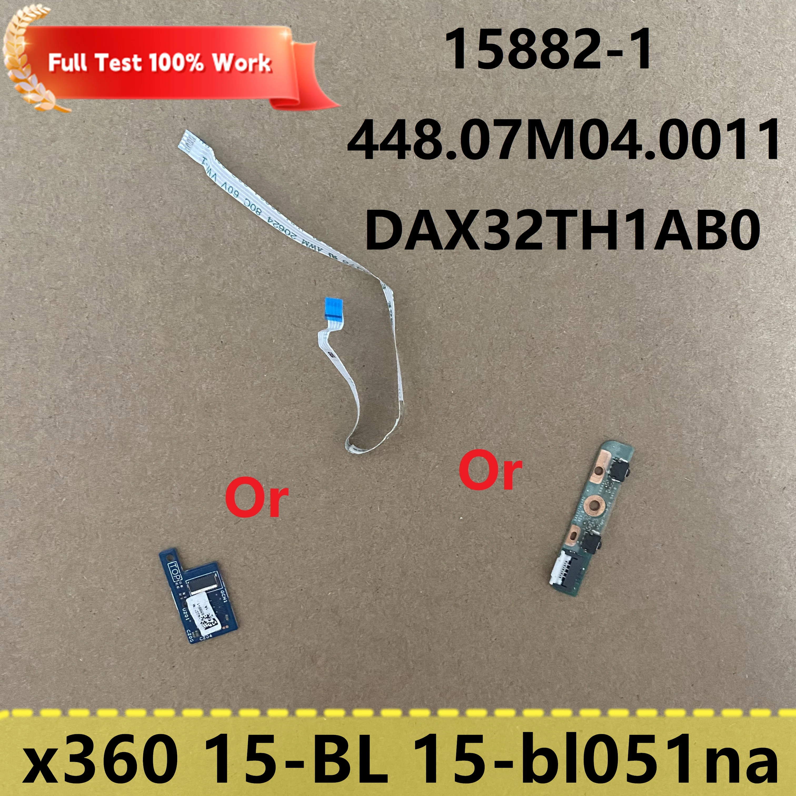 For HP Spectre x360 15-BL 15-bl051na 15-bl012dx Laptop Volume Control Button Board Or Cable Or Sensor Panel Board DAX32TH1AB0