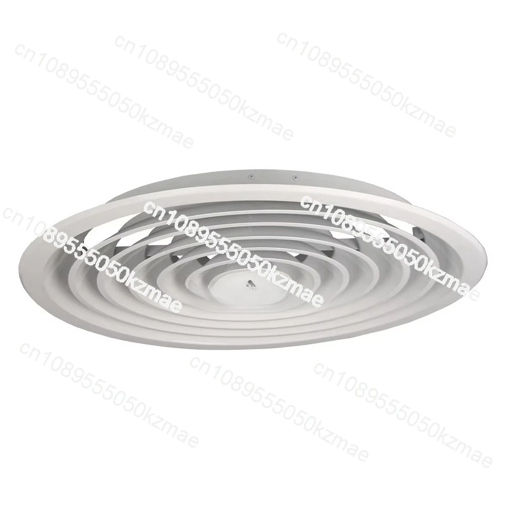 Round Ceiling Air Diffuser, Aluminum Powder Coated, Adjustable Louvered Vent for HVAC System, 6-12 Inch 150-300mm