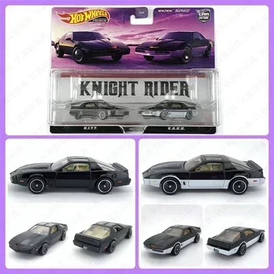 Original Hot Wheels Car Knight Rider K.I.T.T Toys for Boys Voiture 1/64 Alloy Diecast Super Pursuit Concept Kids Birthday Gift