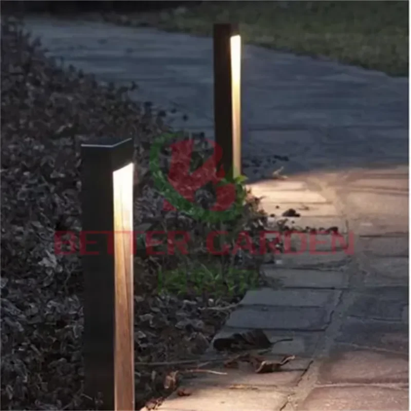 Maintenance-free Orange Brown Color Lights With Corten Outdoor or Indoor Metal Lights