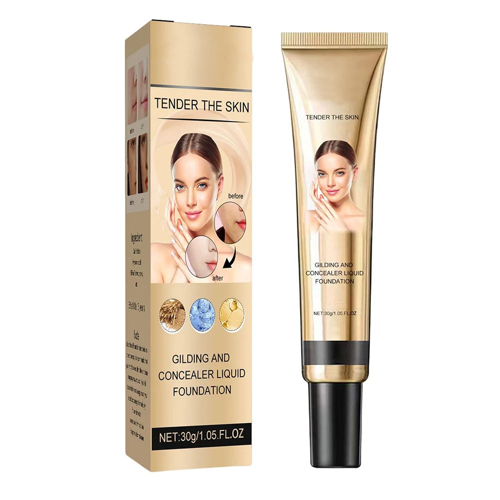 Brightening Concealer Liquid Foundation Waterproof Sweat-Proof  Isolation Makeup Professional Concealer Cream Maquillage Femme