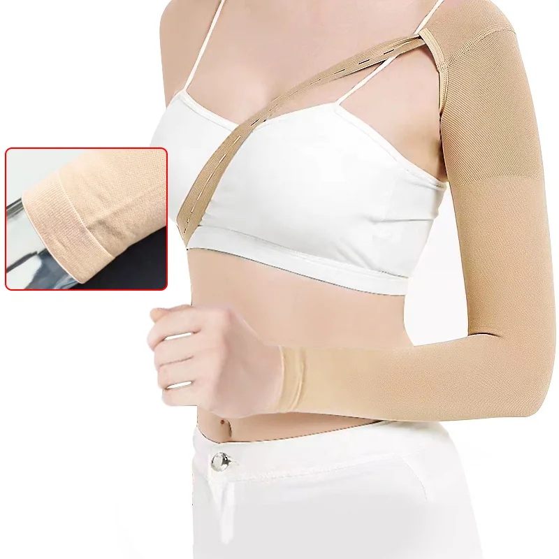 1 Pack Mastectomy Compression Arm Sleeves Post Care Stretch Anti Swelling Lymphedema Relief Fatigue Pain Relief Arm Protectors