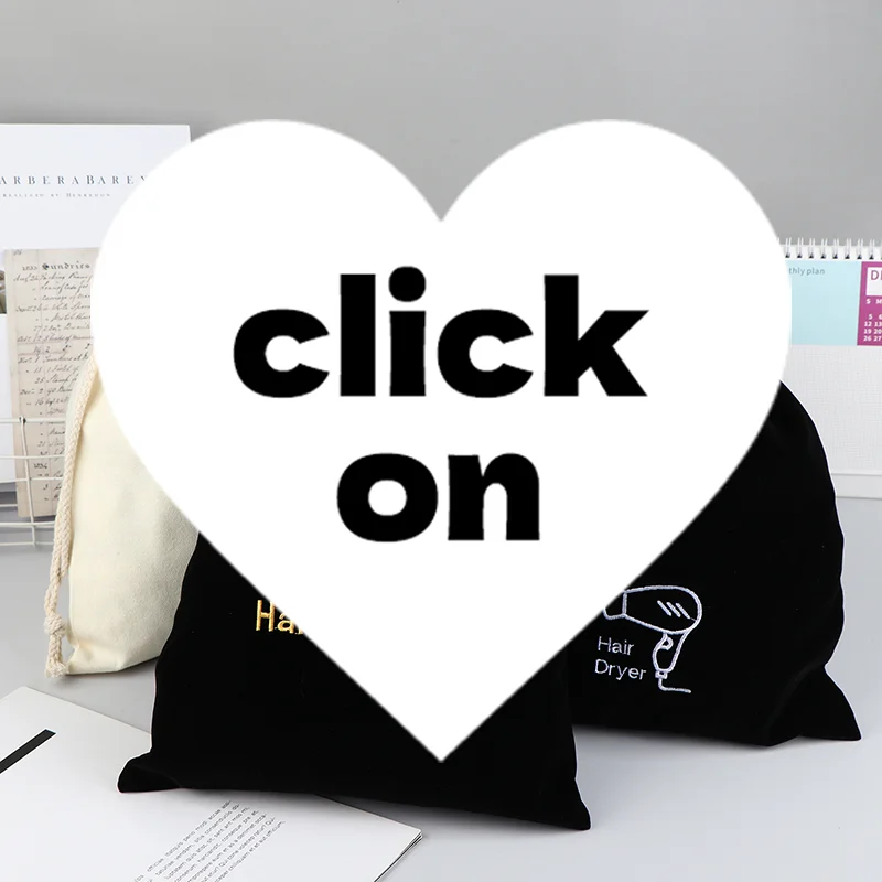 مجفف الشعر حقيبة ملابس موزع الشعر حقيبة مجفف الشعر الرباط إغلاق غطاء القماش/حزام تخزين يتدفقون الفم الرباط كيس لجميع الغبار #1