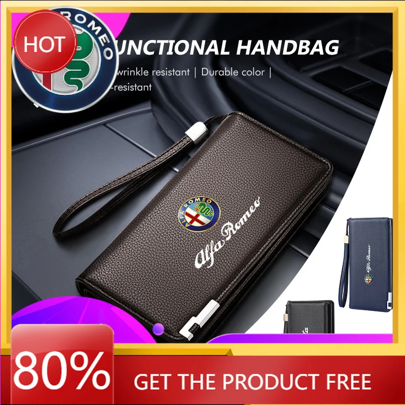 

Hub Caps Car Stickers For Alfa Romeo Multi Slot Card Holder Wallet Credit Card Clip Protector Cover For Alfa Romeo GT Stelvio F1