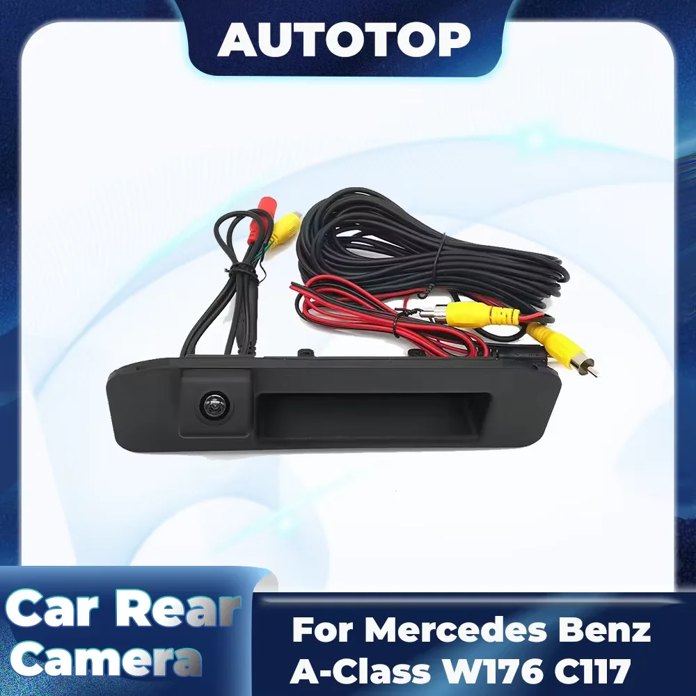 Caméra de recul pour Mercedes Benz Classe A GLA CLA X156 C117 W176, intégrée dans la poignée de coffre, étanche, pour stationnement en marche arrière
