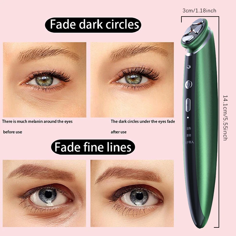 Portable Mini Massage Pen Multi functional Eye Cream Importer Electric Eye/Facial Vibration Beauty Equipment