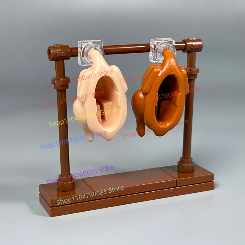 MOC اللبنات البسيطة تركيا الغذاء التجمع نموذج الحلي الكرتون الرسوم المتحركة لعب للأطفال هدية جمع #2