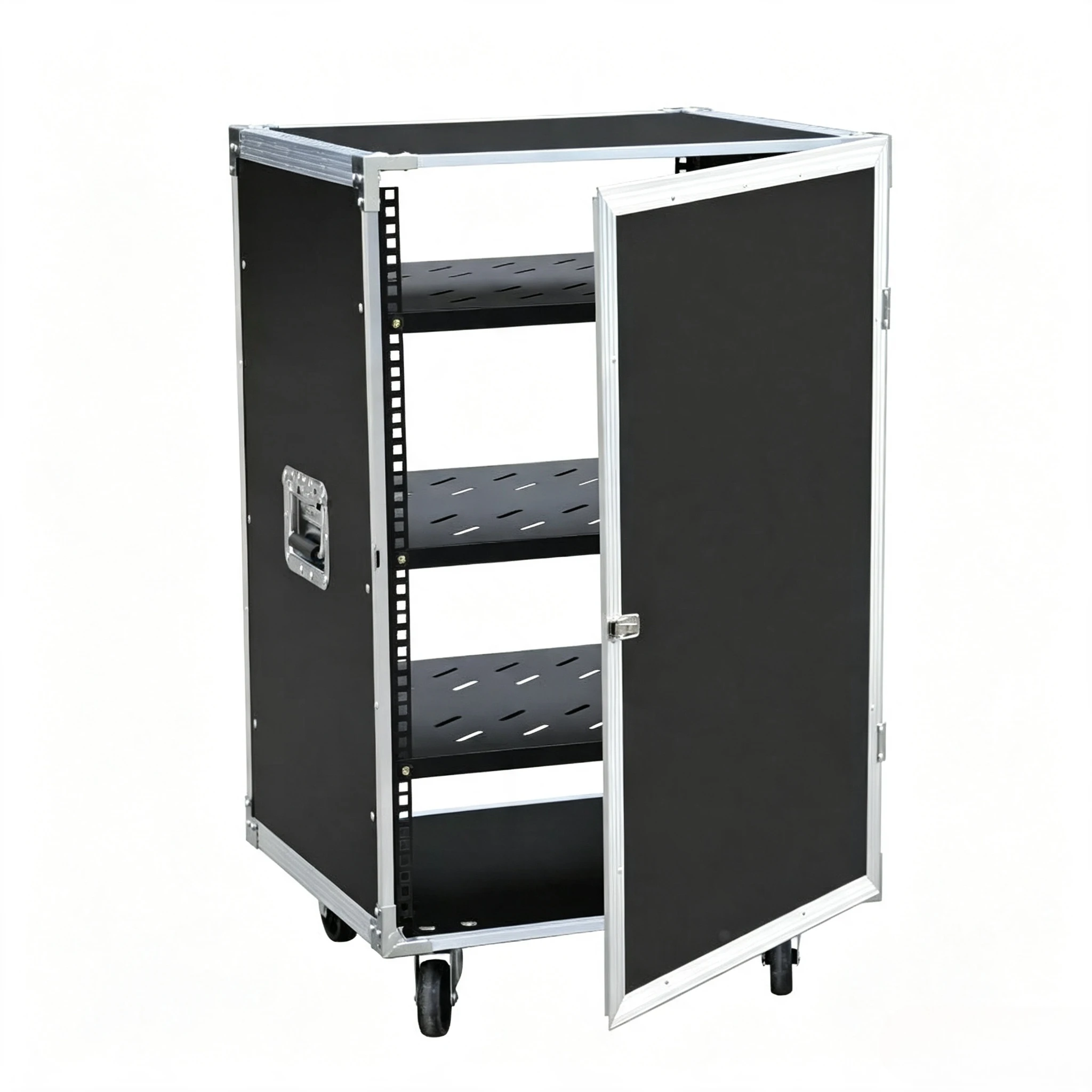 Wheeled Amplifier Rack Case DJ Flight Cabinet Audio Equipment Storage For Home KTV
