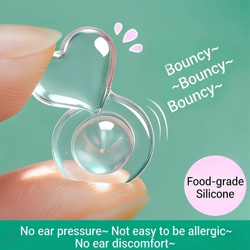 6pcs Silicone Ear Supports Earring Anti-Sag Stabilisers Food-Grade Silicone Earring Backs DIY Earring Accessories
