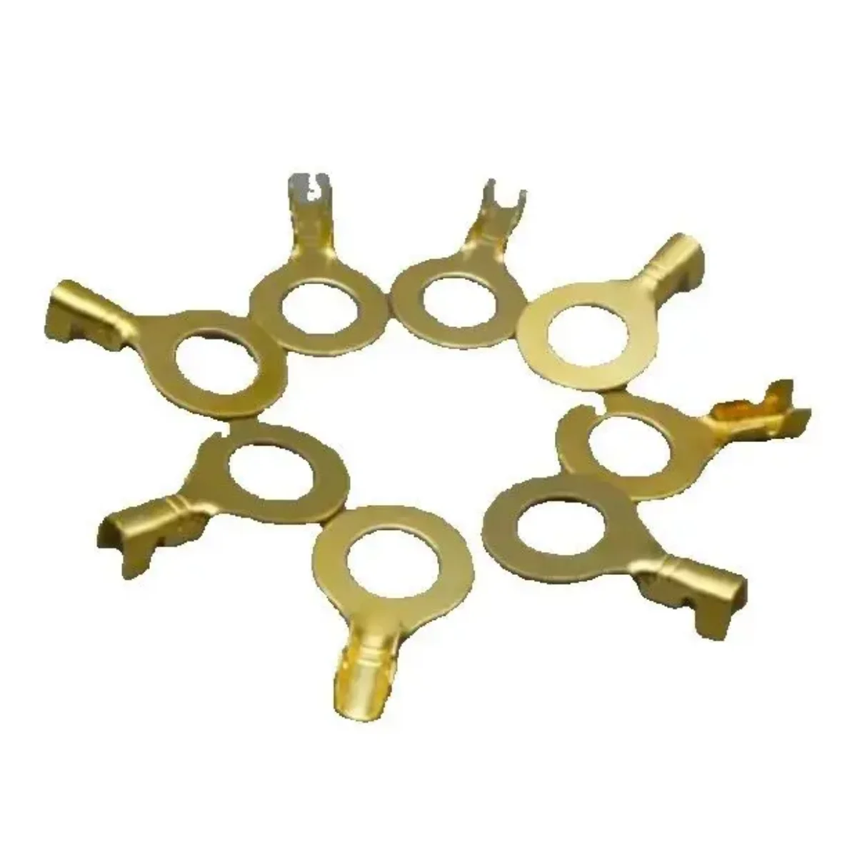 shhworldsea 100PCS  8mm ternimal Crimp Terminal  Spade Connector round shape