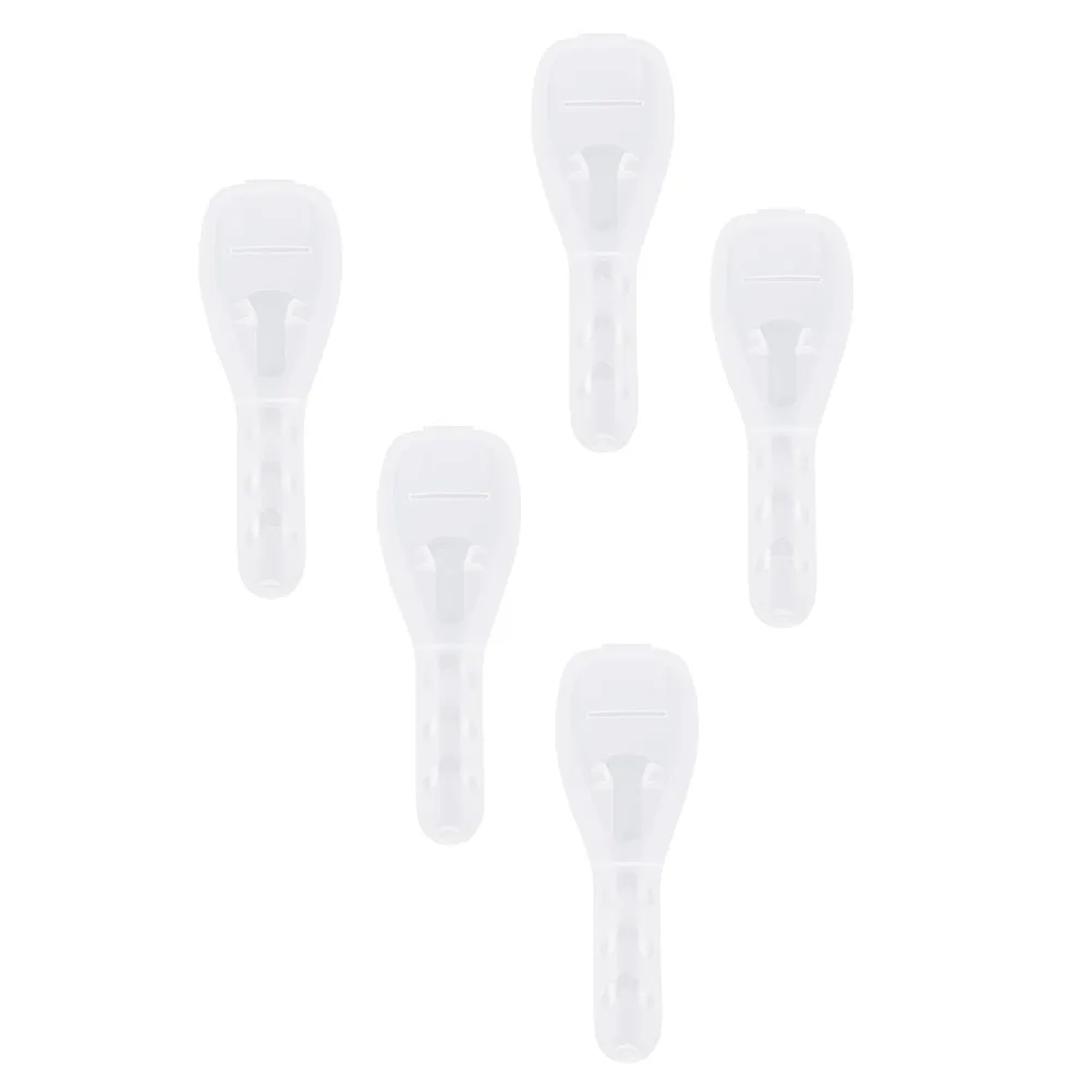 

5pcs Transparent Razor Travel Case 17x6x3.5cm Manual Shaver Container Durable Lightweight Protective Box For Men Gifts