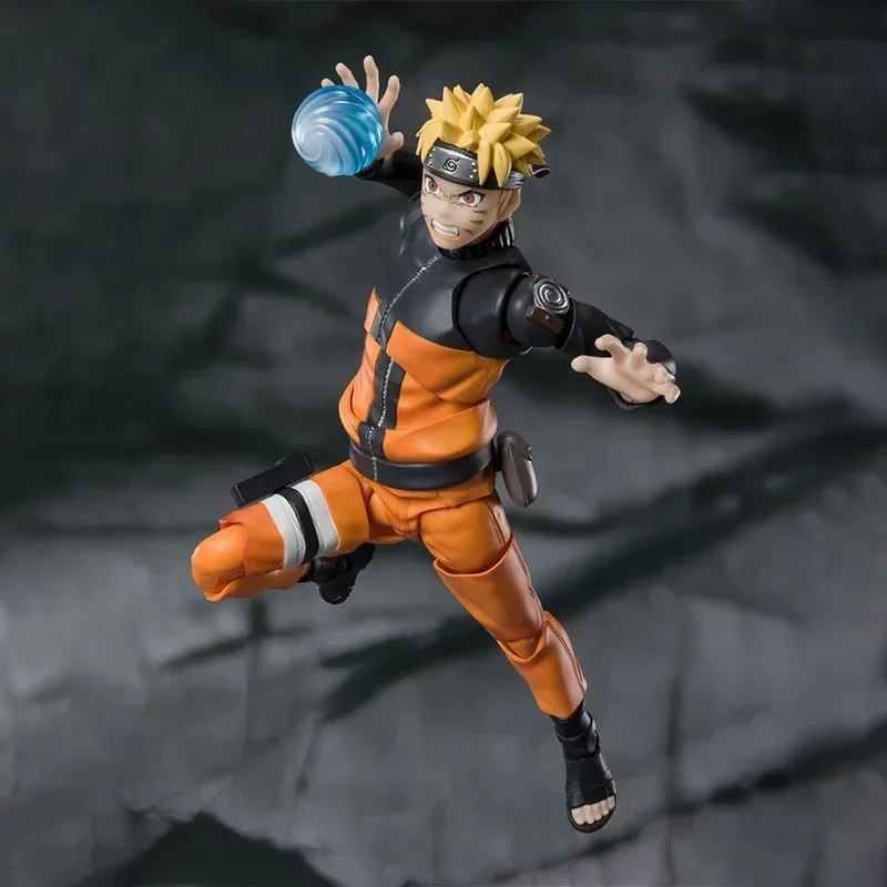 Original Bandai SHF NARUTO UZUMAKI THE JINCHURIKI ENTRUSTED WITH HOPE Figure Finished Model kit Anime Action Toy Gifts for kids