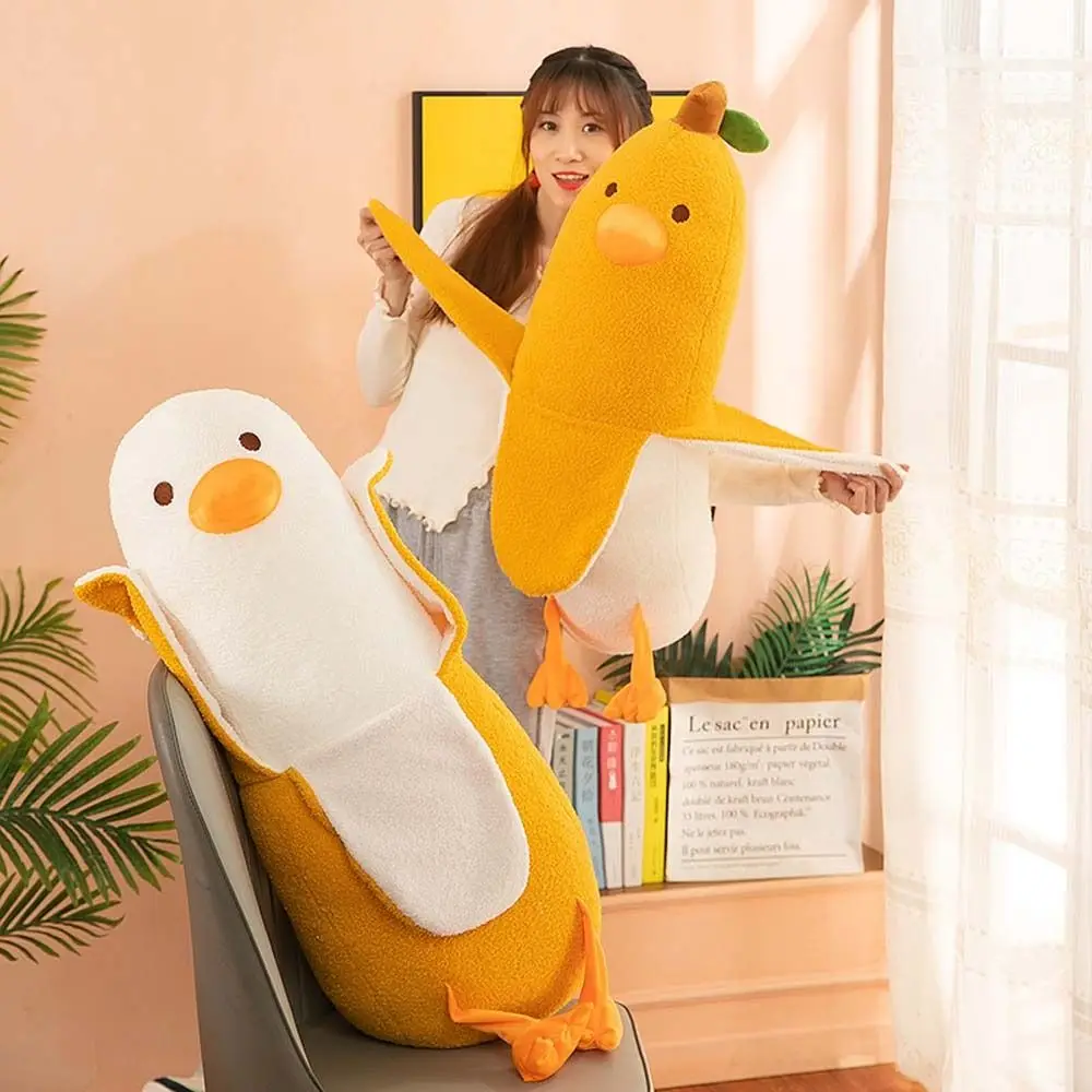 Regalos para niños, almohada de felpa, plantas de peluche, cojín para sofá, juguetes de peluche de frutas, juguetes de peluche de plátano, pato de peluche, muñeco de peluche de pato