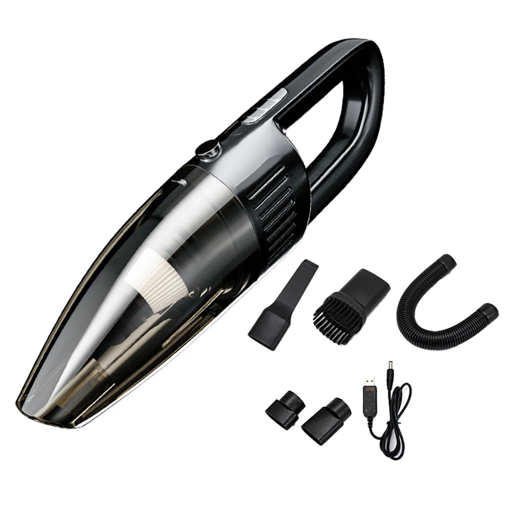 Handheld Car Vacuum Cleaner Wireless Wet and Dry 120W 7000Pa Rechargeable Super Suction Portable for Car Black