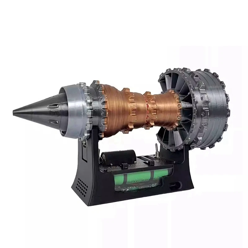 TR900 Turbofan Engine Model Aircraft Engine Kit Turbojet Engine Model Supercharged Aircraft Engine Replica-ABLA