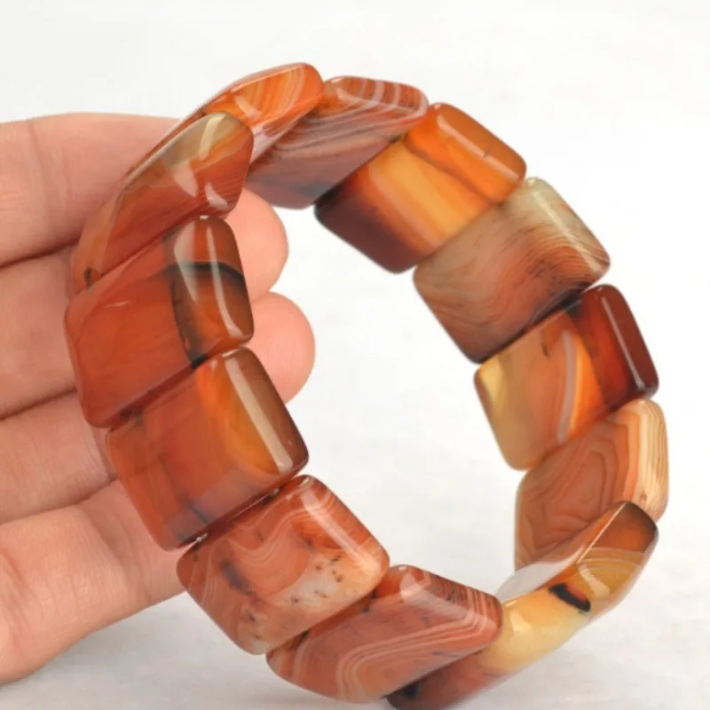 Sophisticated Agate Men's Hand Row, Single Circle Bracelet Popular Women's Jewelry