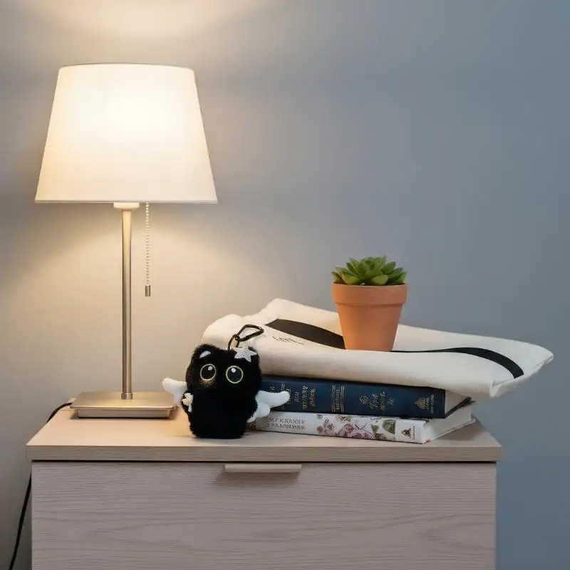 Adorable Soft Black Cat Plush Keychain Stuffed Animal Toy Purse Accessory for Kids Boys Girls Birthday Present