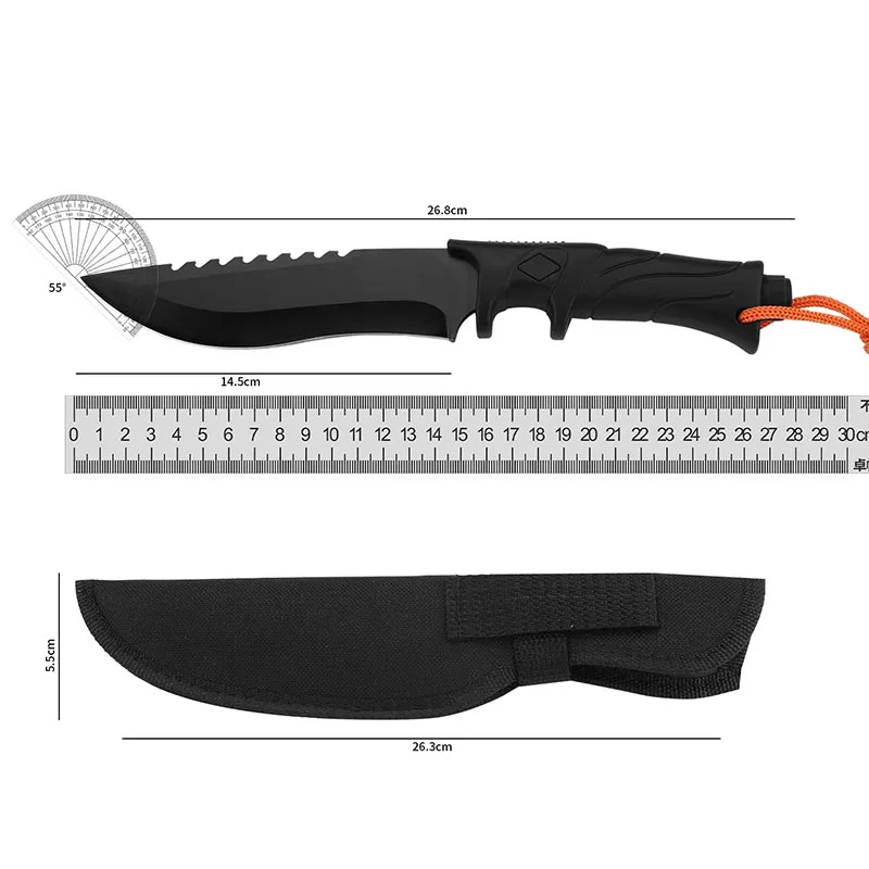 High-Hardness Meat cutter knife,fruit knife,EDC Convenient with Jacket, Fixed Blade, Multi-purpose cutting knife and BBQ Knife image 6