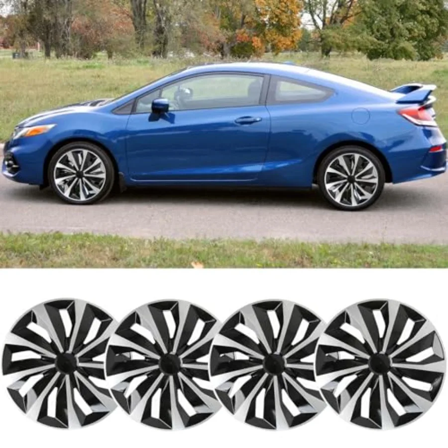 

Hubcaps Automotive Tire Wheel Rim R15 Compatible with Honda Civic Accord Nissan Sentra Toyota Corolla Camry VW Jetta Chevy Cruz