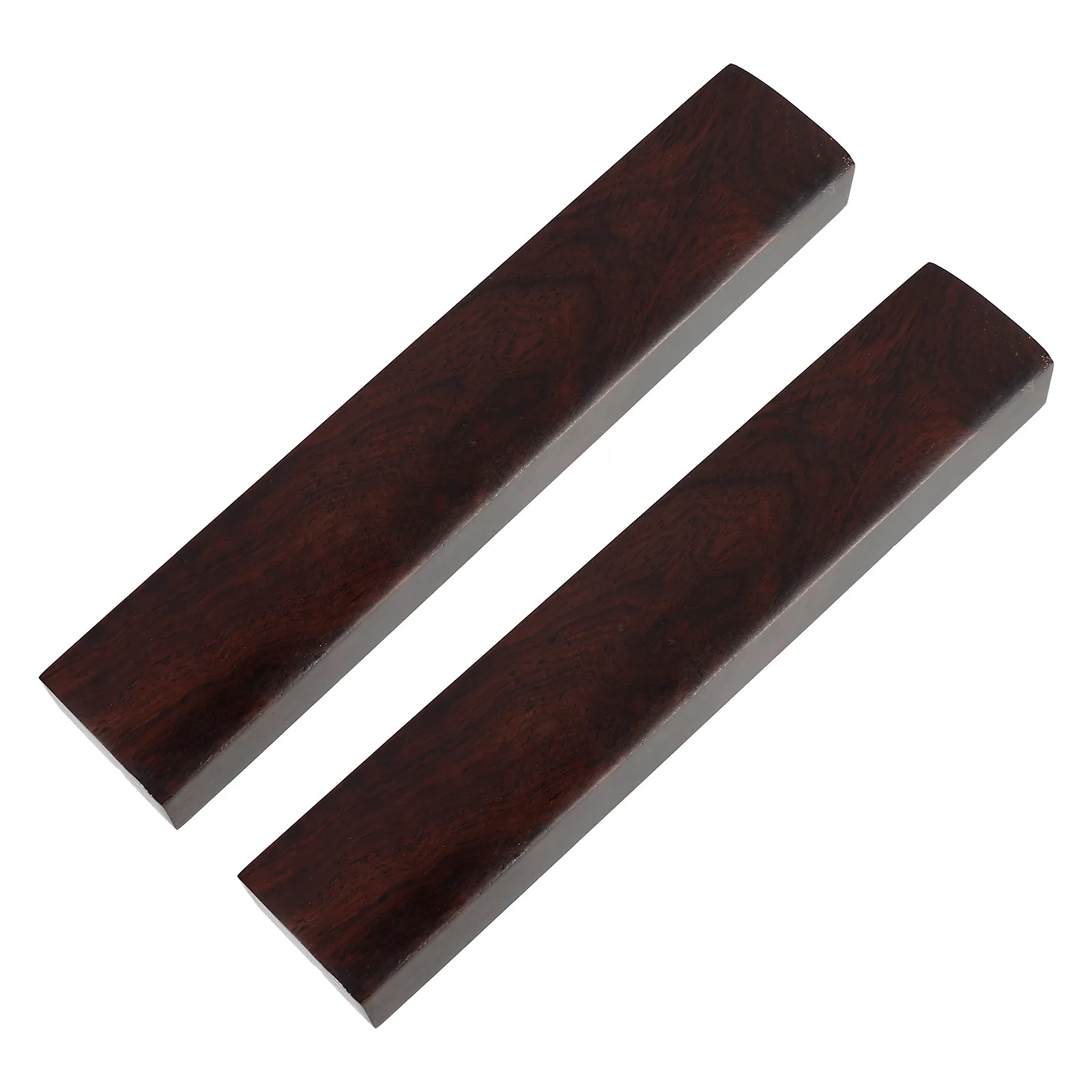 2Pcs Blackwood Calligraphy Paperweights Solid Wood Study Paper Desk Accessories Chinese Painting Letterweight Desktop Decoration