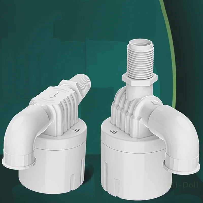

1/2"/3/4" Plastic Float Ball Valve - Automatic Water Level Control (Auto Shut-Off for Tanks/Pools)