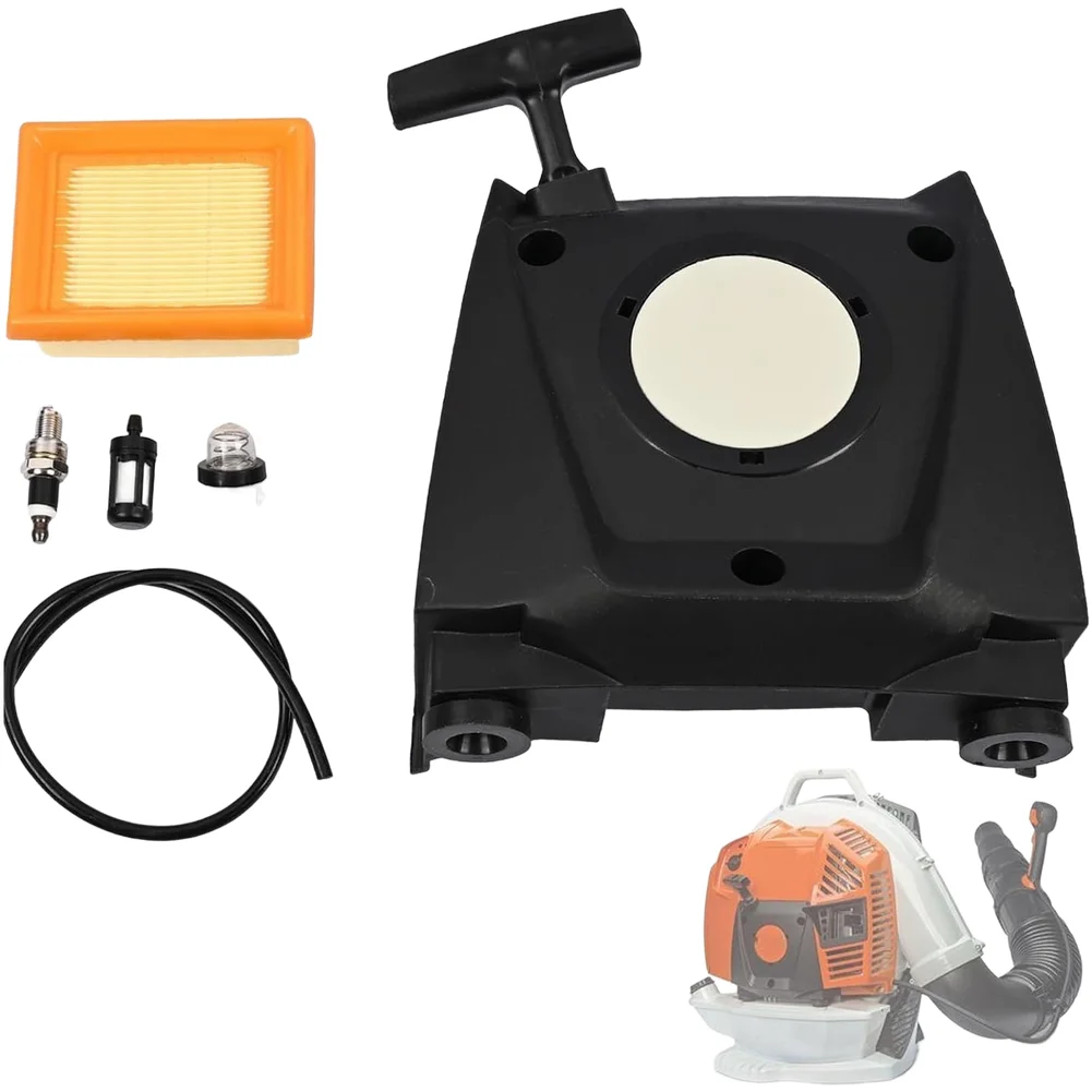 1PC Recoil Starter Spark Air Filter Kit For BR800 BR800X Starter Component Leaf Blower Vacuum Engine Replacement Garden Tools