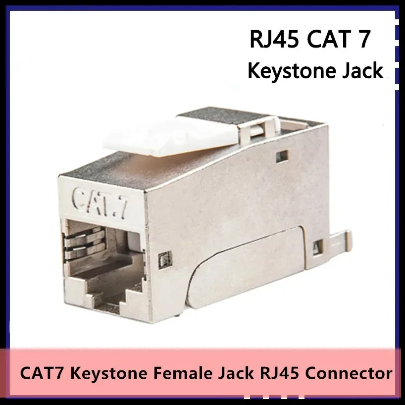 

Гнездовой разъем RJ45 Keystone Jack, полная защита LSA, клеммные инструменты Cat6A 6 Cat 7 Eathernet 10G 600 МГц