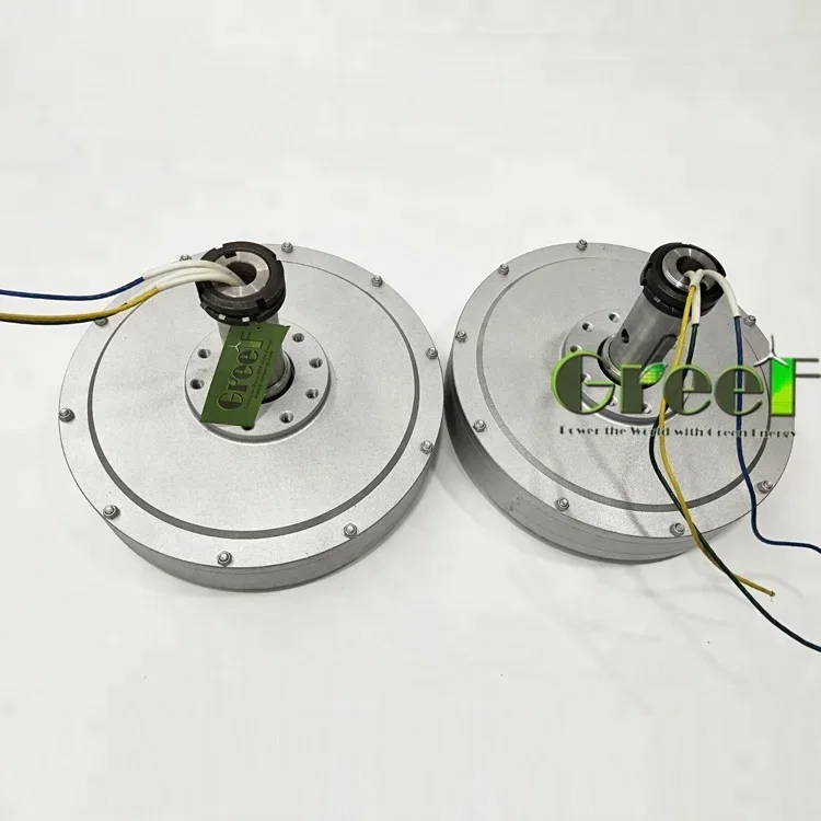 Axial Flux permanent magnet generators 500W with SKF bearing for sale