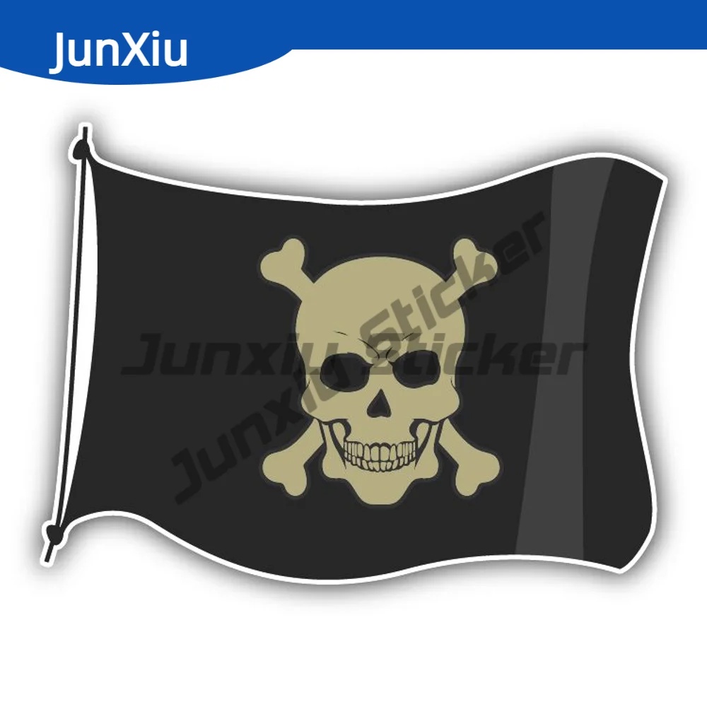 

Creativity Pirate Flag Car Sticker For Suv Window Camper Truck Laptop Phone Guitar Anti Scratch Exterior Decor Car Decals Pvc