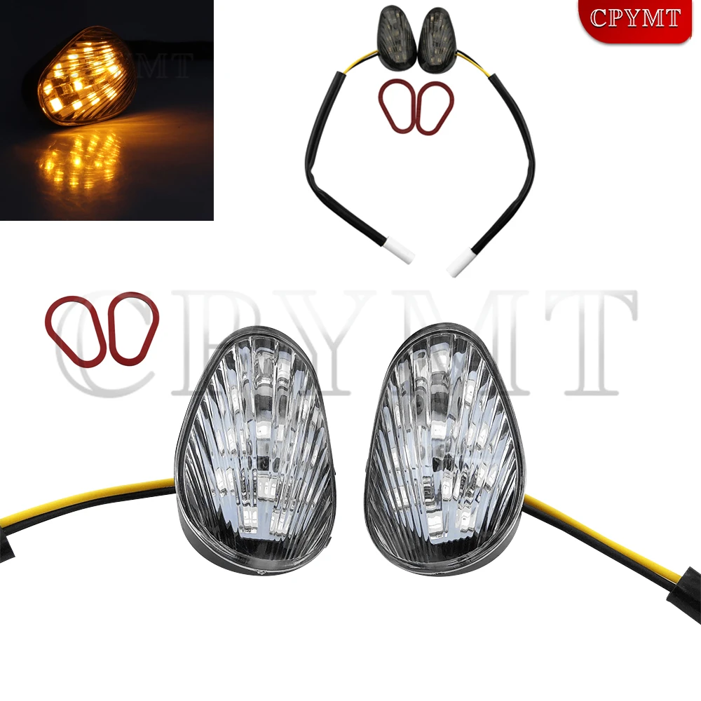 Motorcycle LED Turn Signal Light Flush Mount Indicator Lamp Mini Flashing Lamp Accessories Fit For YZF R1 YZF R6 YZF R6S