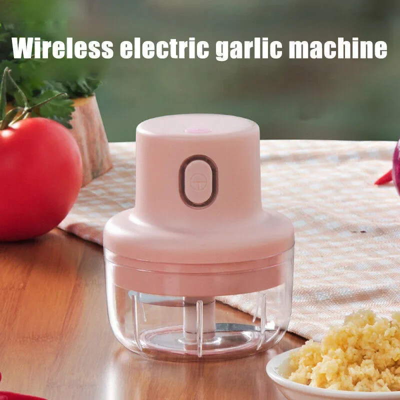 Electric Garlic Crusher USB Wireless Vegetable Cutter Meat Grinder Sturdy Press Mincer Food Chopper Mixer Kitchen Tools