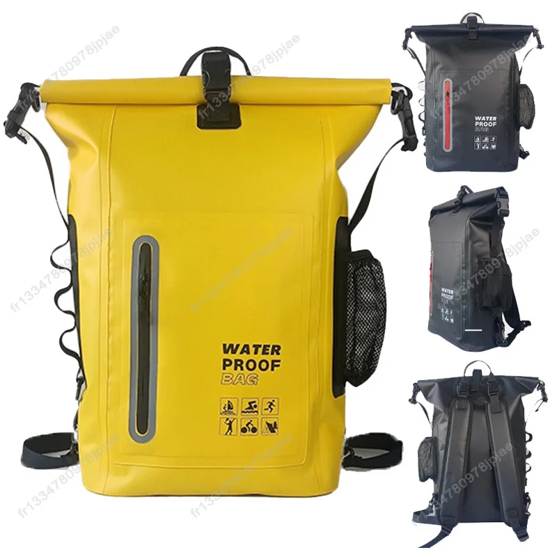 Bolsa seca impermeable para Kayak, mochila para natación a la deriva, gran río, senderismo, hombro, playa, buceo, Rafting seco, canoa, bolsa de Camping de PVC