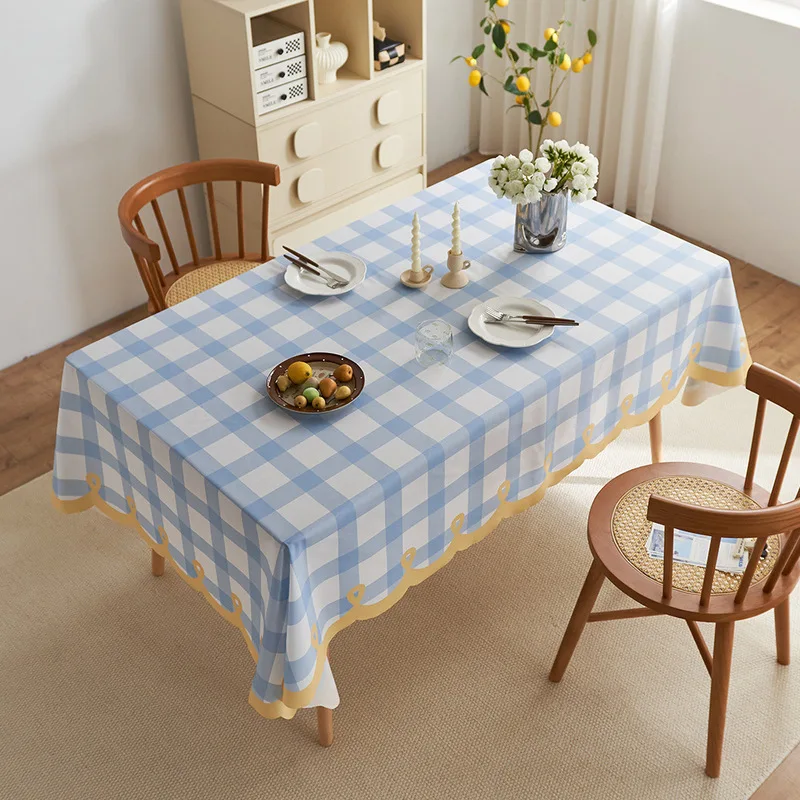 Irregular-Shaped Waterproof Decorative Fabric Fresh Atmospheric Tablecloth for Coffee Dining Tables And Stalls